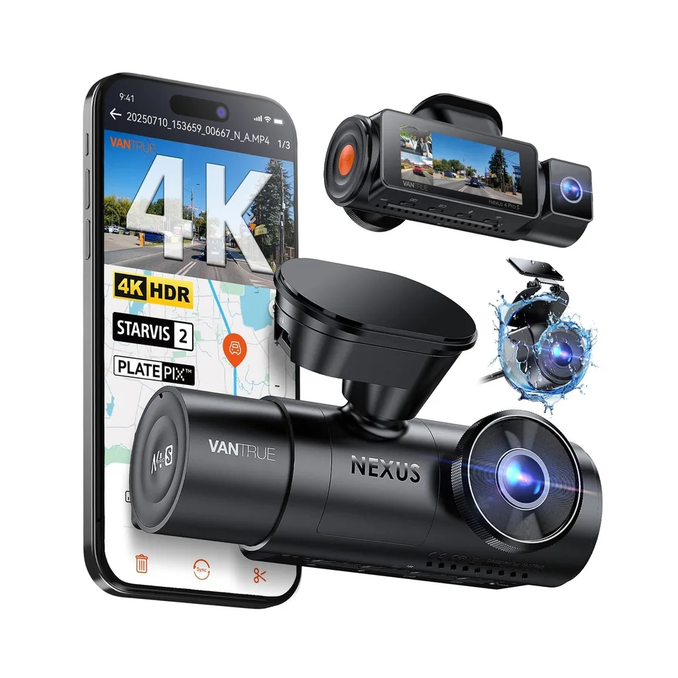 Vantrue N4 Pro S 4K 3-Channel Dash Cam